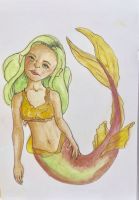 Autumn colored mermaid